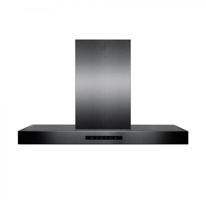 ZLINE 36" Island Mount Range Hood in Black Stainless Steel, BSKE2iN-36