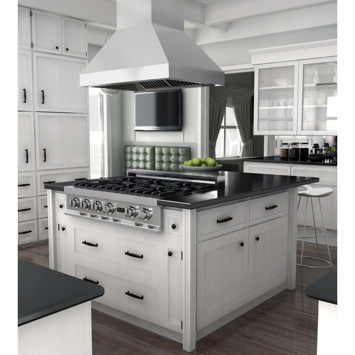 ZLINE 36" Outdoor/Indoor Island Stainless Range Hood, 597i-304-36