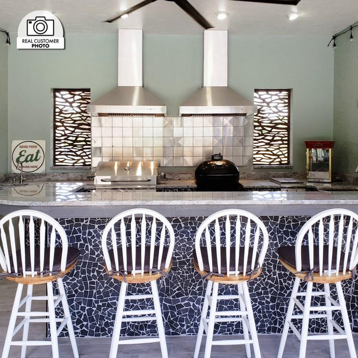 ZLINE 36" Outdoor/Indoor Stainless Steel Wall Range Hood, 667-304-36