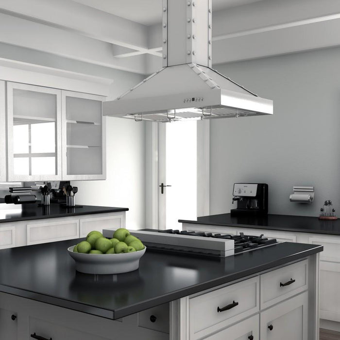 ZLINE 36" Porcelain Rangetop in Snow Stainless, RTS-36