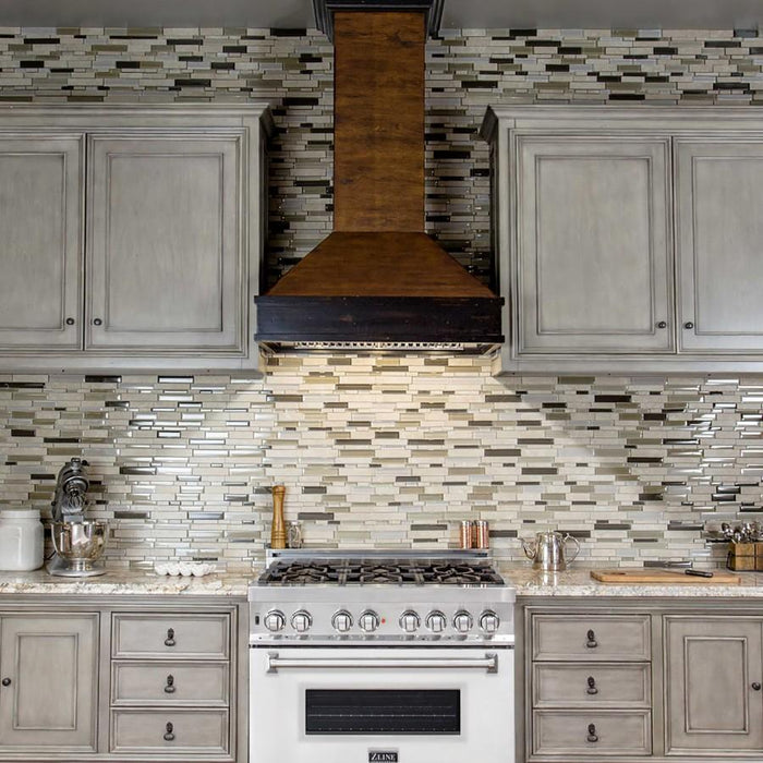 ZLINE 36" Professional Dual Fuel Range, White Matte Door, RA-WM-36