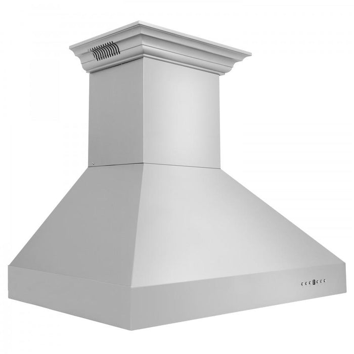 ZLINE 36" Professional Wall Range Hood, Built-in CrownSound® Bluetooth Speakers, 667CRN-BT-36