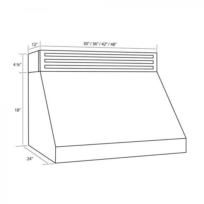ZLINE 36" Recirculating Under Cabinet Stainless Range Hood, RK523-36
