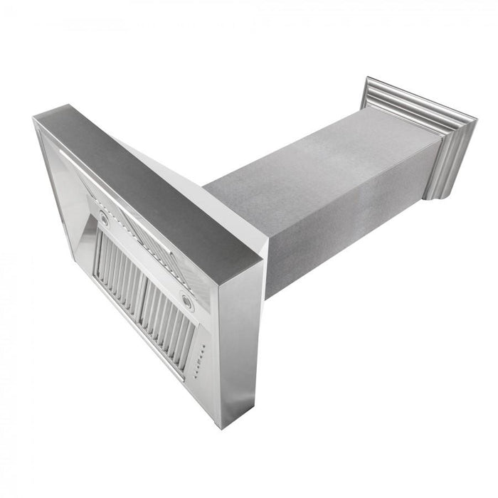 ZLINE 36" Snow Finish Wall Range Hood, White Matte Shell, 8654WM-36