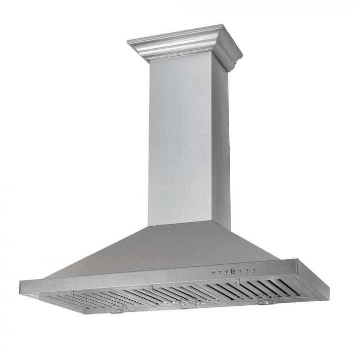 ZLINE 36" Snow Finished Stainless Steel Wall Mount Range Hood, 8KBS-36