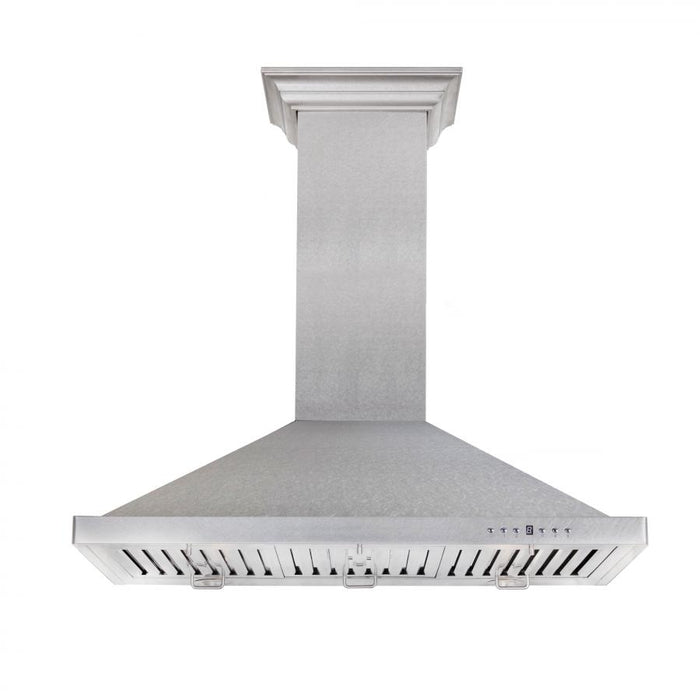 ZLINE 36" Snow Finished Stainless Steel Wall Mount Range Hood, 8KBS-36