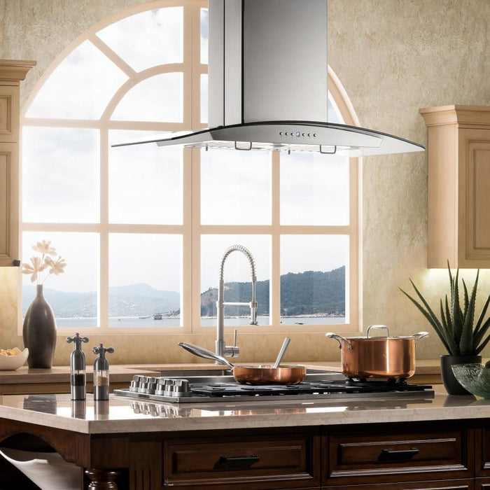 ZLINE 36" Stainless Steel Island Range Hood, GL5i-36