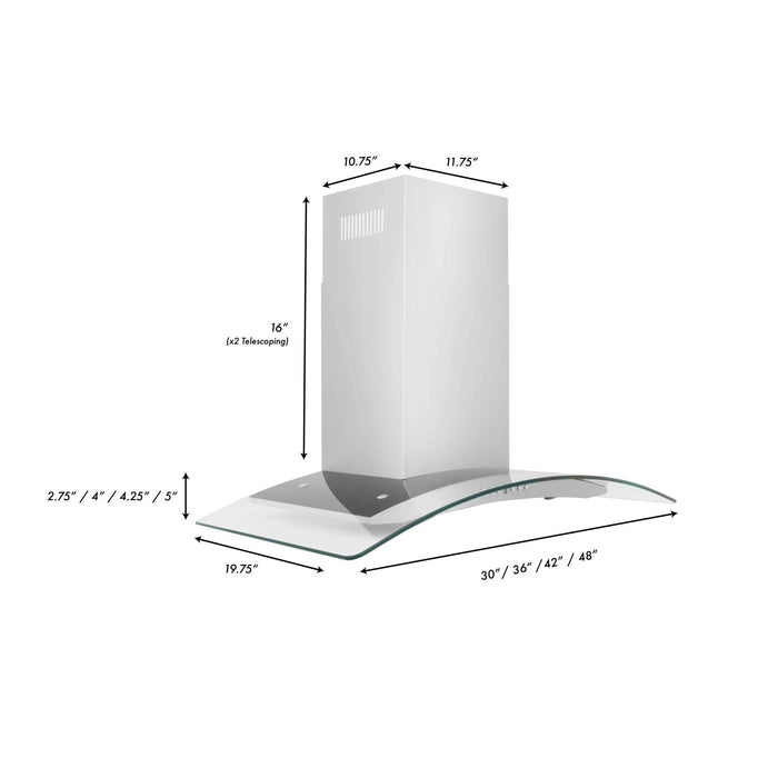 ZLINE 36" Stainless Steel Wall Range Hood KN4-36