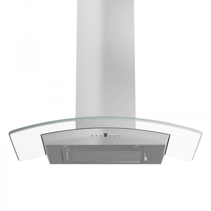 ZLINE 36" Stainless Steel Wall Range Hood with Crown Molding, KZCRN-36