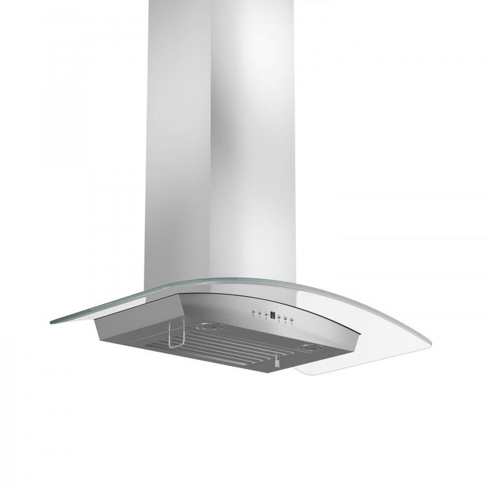 ZLINE 36" Stainless Steel Wall Range Hood with Crown Molding, KZCRN-36