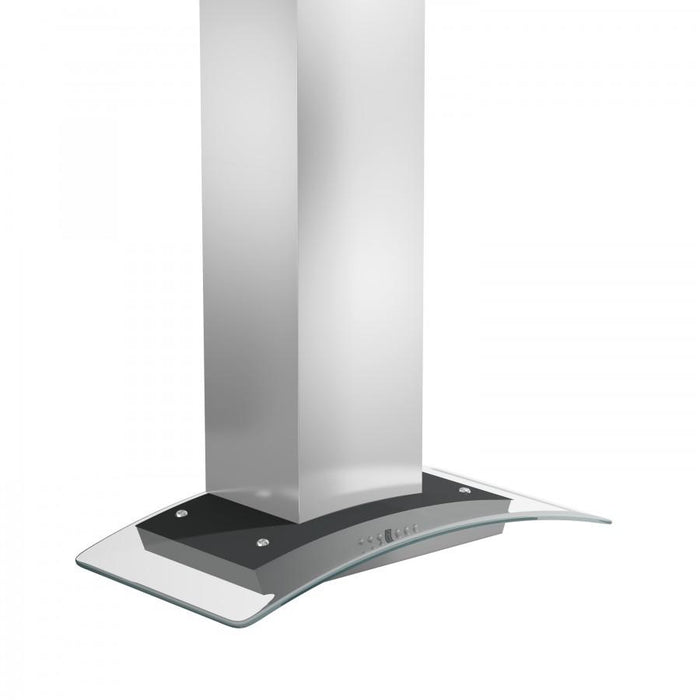 ZLINE 36" Stainless Steel Wall Range Hood with Crown Molding, KZCRN-36