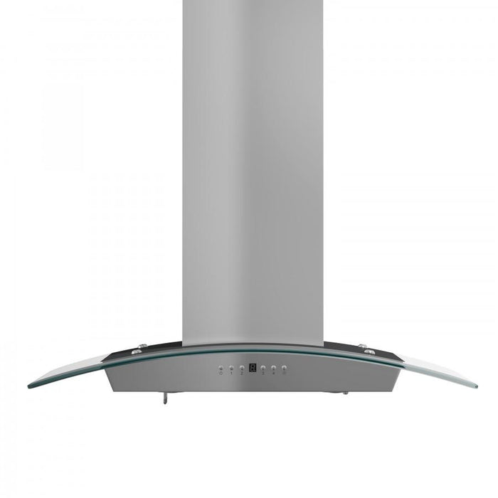 ZLINE 36" Stainless Steel Wall Range Hood with Crown Molding, KZCRN-36