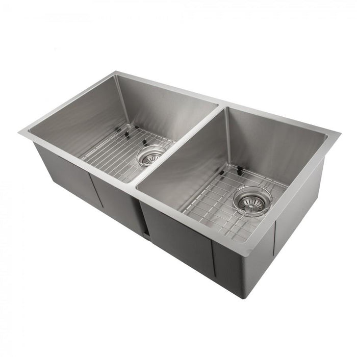 ZLINE 36" Undermount Double Bowl Sink in Stainless Steel, SR60D-36