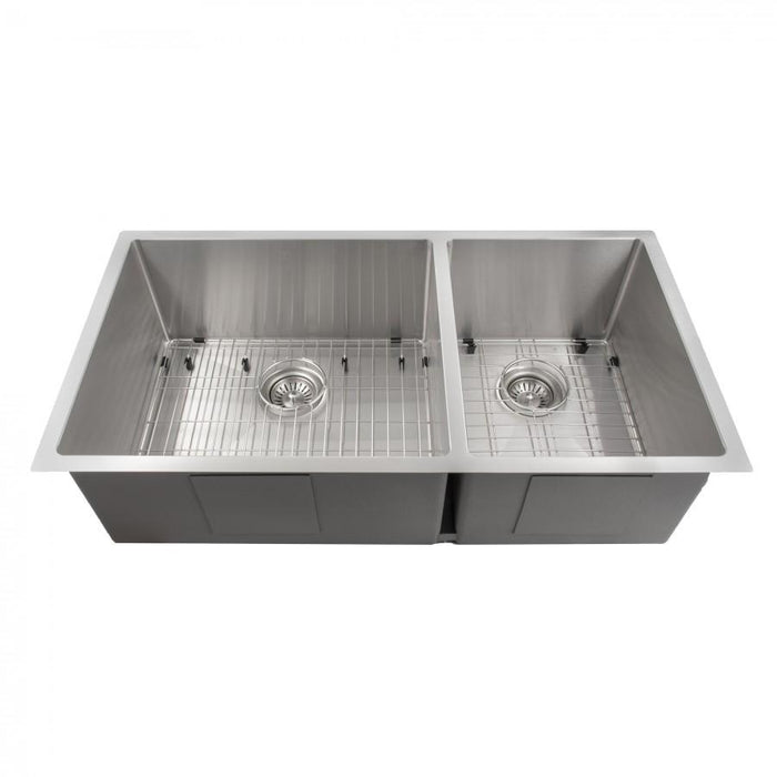ZLINE 36" Undermount Double Bowl Sink in Stainless Steel, SR60D-36
