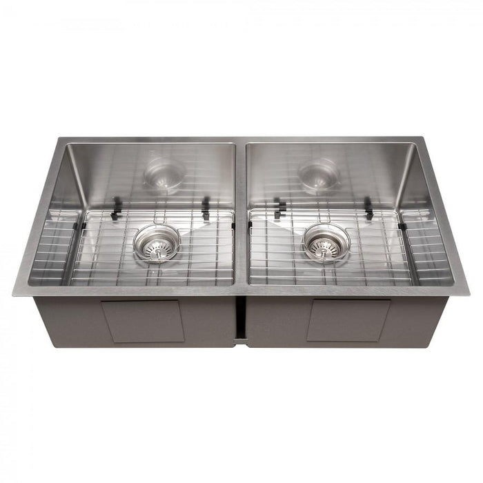 ZLINE 36" Undermount Double Bowl Sink Stainless Steel, SR50D-36S