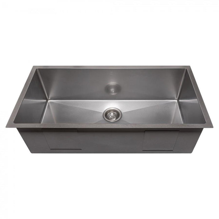 ZLINE 36" Undermount Single Bowl Sink DuraSnow Stainless Steel, SRS-36S