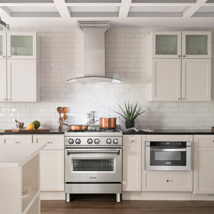 ZLINE 36" Wall Mount Range Hood, Bluetooth Speakers, KN4CRN-BT-36