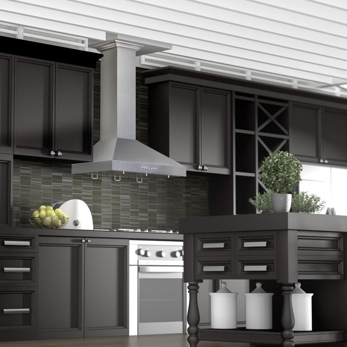 ZLINE 36" Wall Mount Range Hood in Snow Finished Stainless, 8KL3S-36