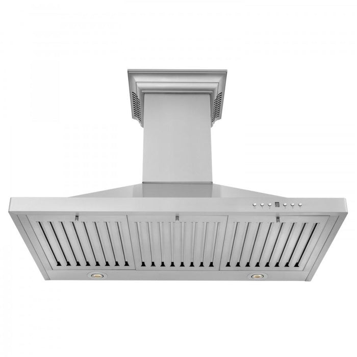 ZLINE 36" Wall Range Hood, Built-in CrownSound® Bluetooth Speakers, KBCRN-BT-36