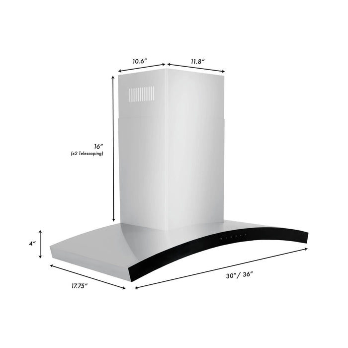 ZLINE 36" Wall Range Hood, KN6-36