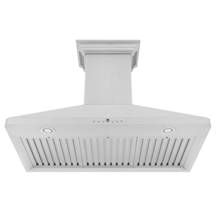 ZLINE 36" Wall Range Hood, Stainless, CrownSound Speakers, KF1CRN-BT-36