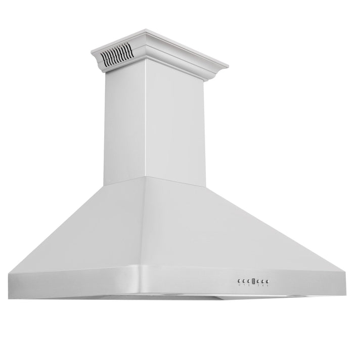 ZLINE 36" Wall RangeHood, Stainless, CrownSound Speakers, KF2CRN-BT-36