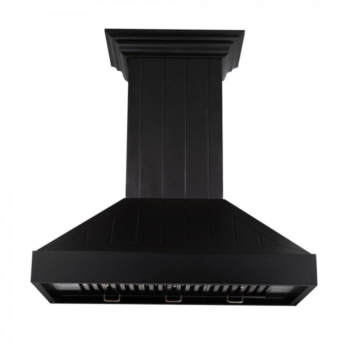 ZLINE 36" Wooden Wall Range Hood in Black, KPCC-36