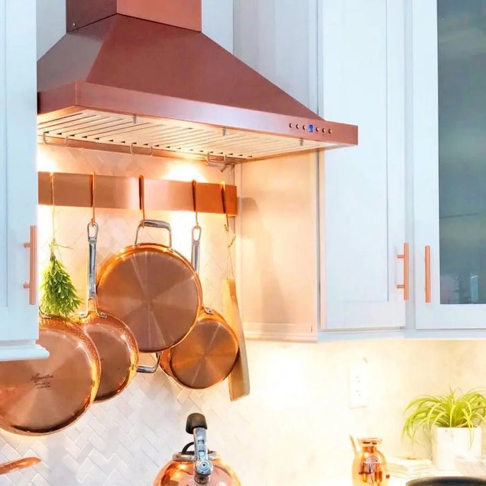 ZLINE 42" Copper Wall Range Hood, 8KBC-42