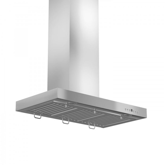 ZLINE 42" Stainless Wall Range Hood with Crown Molding, KECRN-42