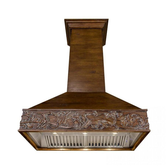 ZLINE 42" Wooden Wall Range Hood, Remote Motor, 373RR-RD-42