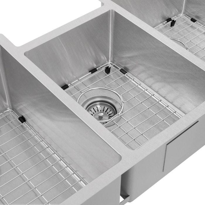 ZLINE 45" Undermount Triple Bowl Sink, DuraSnow Stainless, SLT-45S