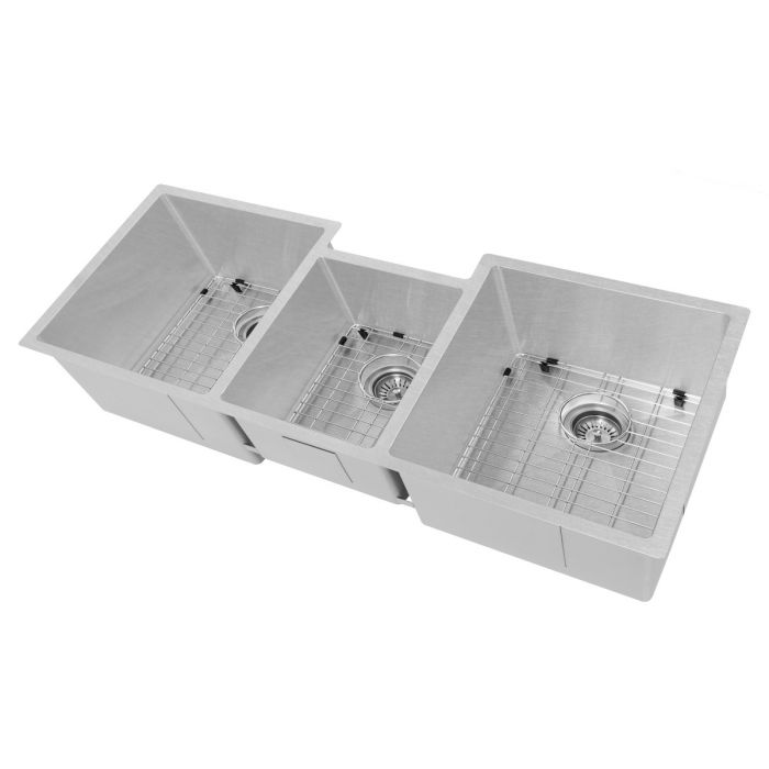 ZLINE 45" Undermount Triple Bowl Sink, DuraSnow Stainless, SLT-45S