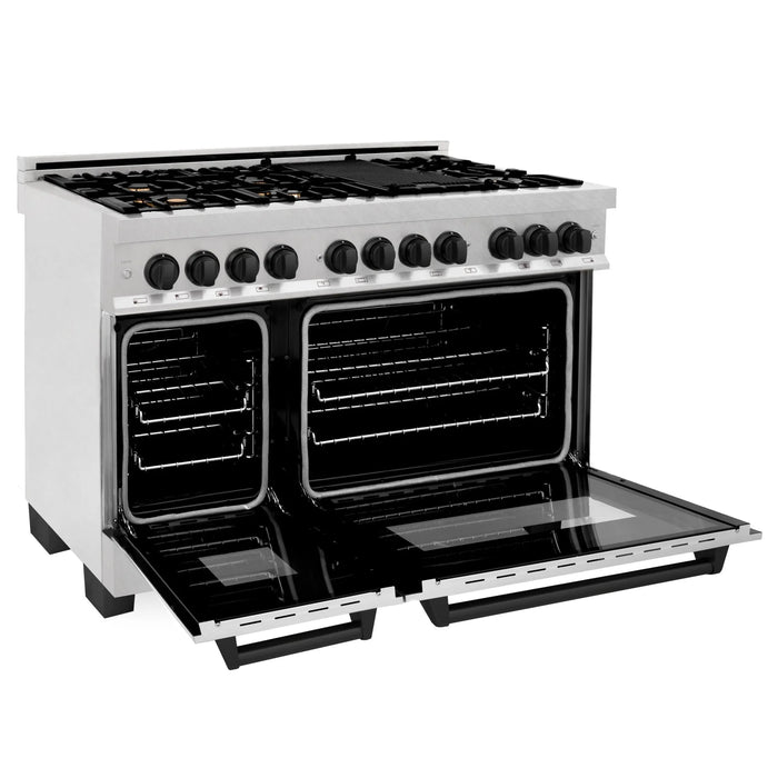 ZLINE 48" Autograph Dual Fuel Range, RASZ-SN-48-MB