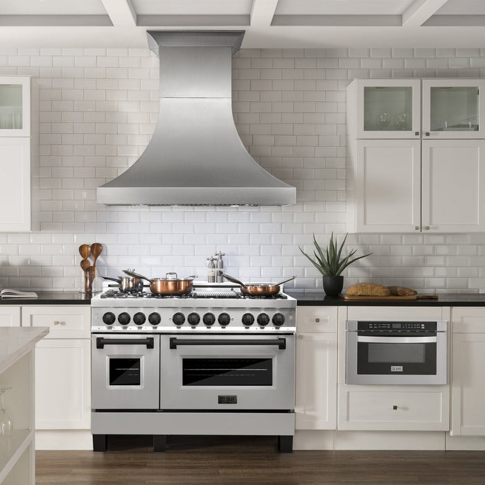 ZLINE 48" Autograph Edition, Dual Fuel Range, RAZ-48-MB