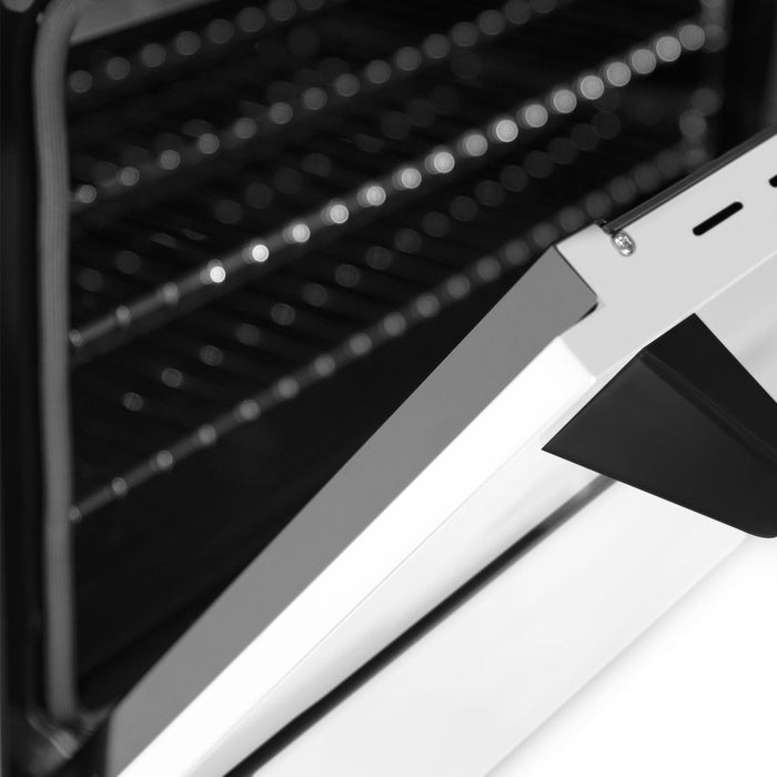 ZLINE 48" Autograph Edition, Dual Fuel Range, White Door, RAZ-WM-48-MB