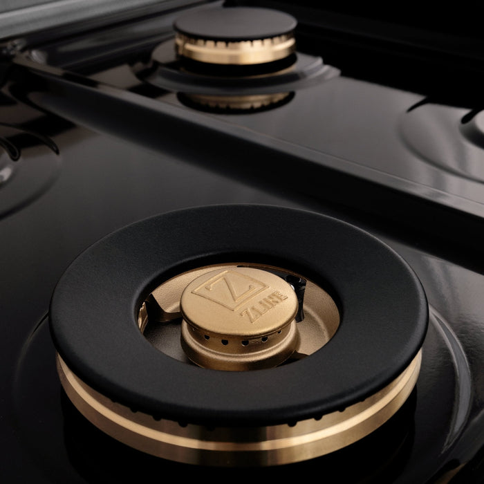 ZLINE 48" Autograph Edition, Rangetop, DuraSnow, Gold Accent, RTSZ-48-G