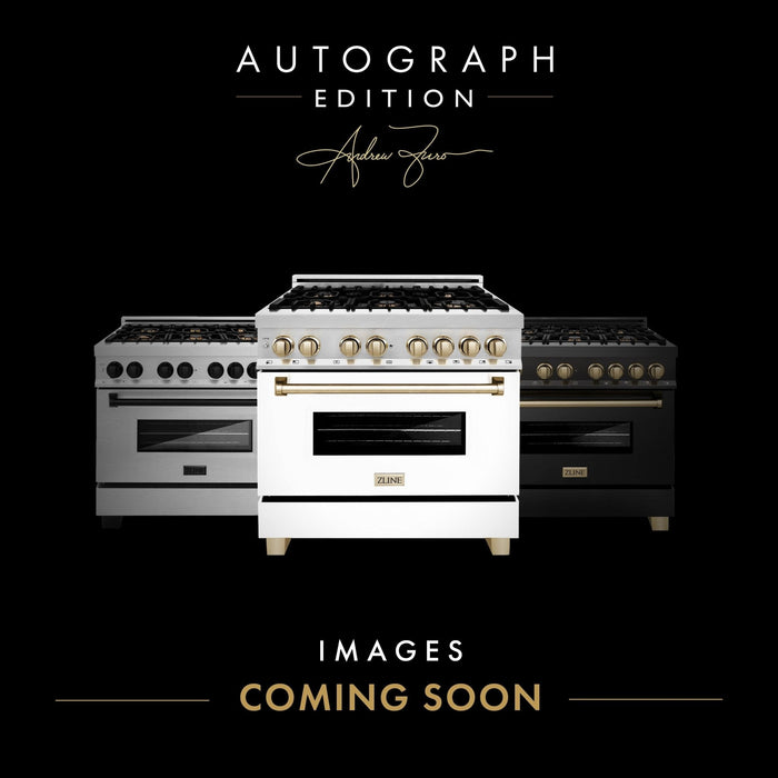 ZLINE 48" Autograph Rangetop, Black Stainless, Gold Accents, RTBZ-48-G