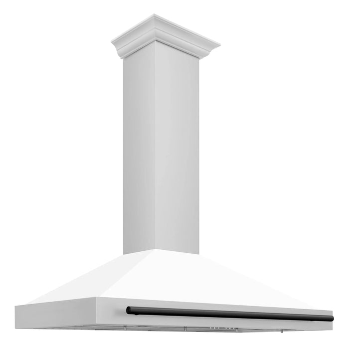 ZLINE 48" Autograph Stainless Wall Range Hood KB4STZ-WM48-MB