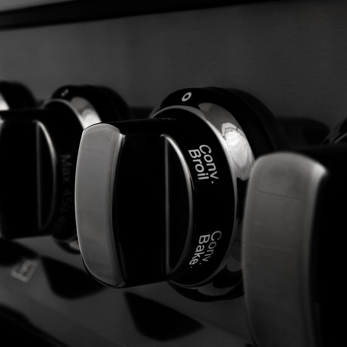 ZLINE 48" Black Stainless,Gas/Electric Range, Brass Burners, RAB-BR-48