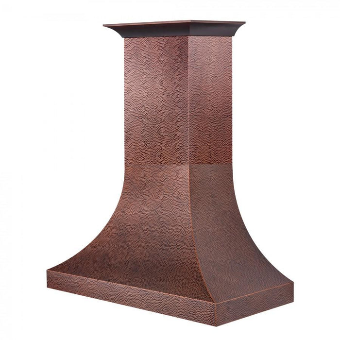 ZLINE 48" Hand-Hammered Copper Finish Wall Range Hood, 8632H-48
