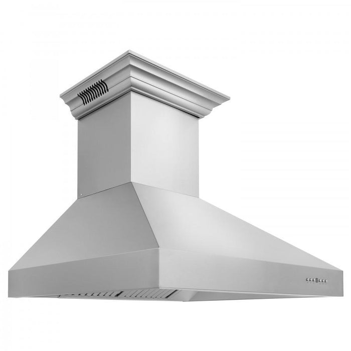 ZLINE 48" Professional Wall Range Hood, Built-in CrownSound® Bluetooth Speakers, 697CRN-BT-48