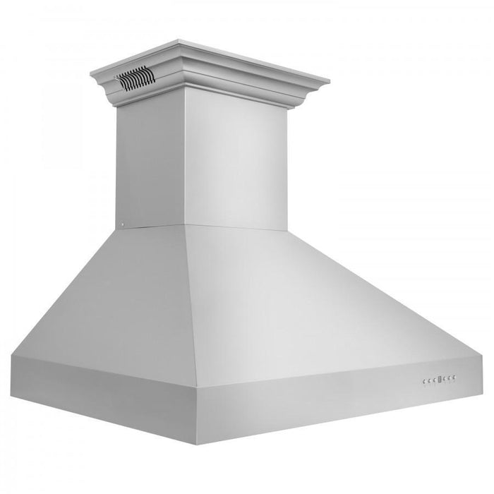 ZLINE 48" Professional Wall Range Hood, Built-in CrownSound® Bluetooth Speakers, 697CRN-BT-48