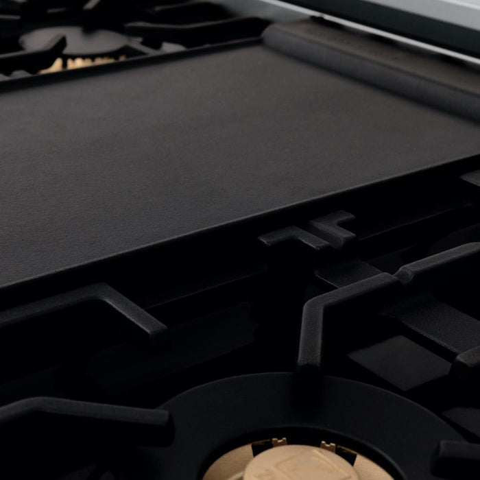 ZLINE 48" Rangetop With 7 Gas Brass Burners, RT-BR-48