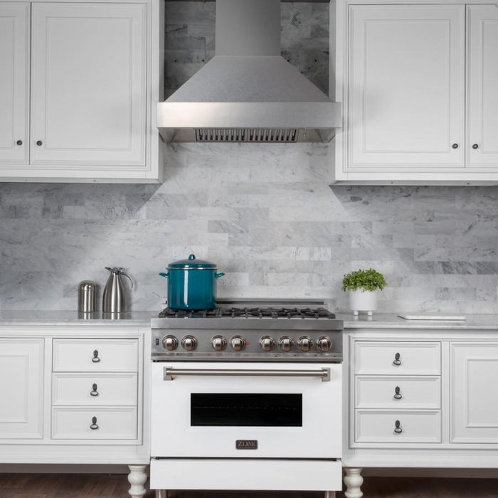 ZLINE 48" Snow Finish Range Hood with Snow Finish Shell, 8654SN-48