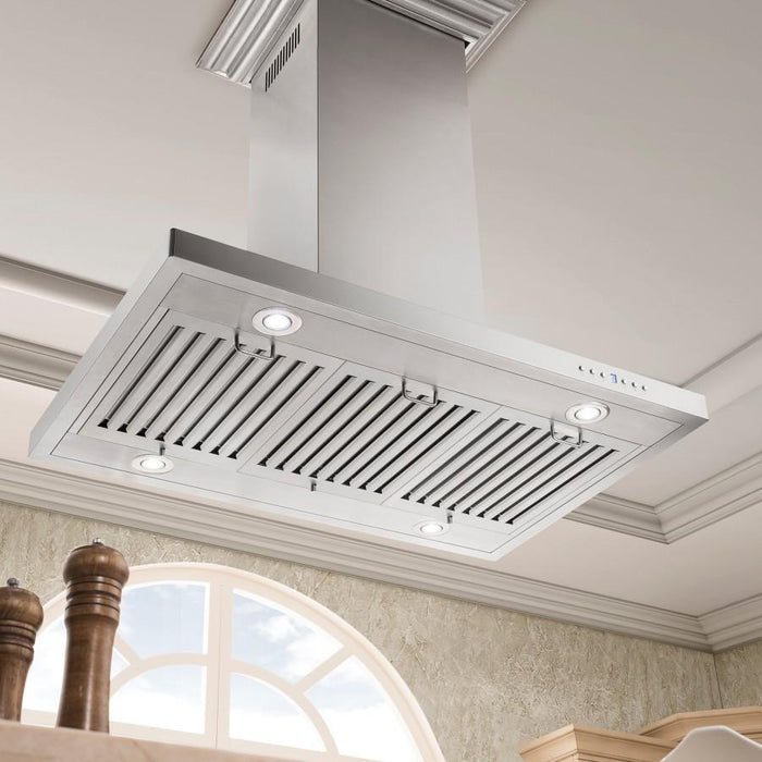 ZLINE 48" Stainless Steel Island Range Hood, KE2i-48