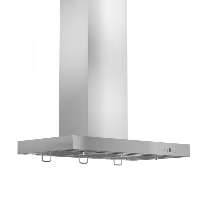 ZLINE 48" Stainless Wall Range Hood with Crown Molding, KECRN-48