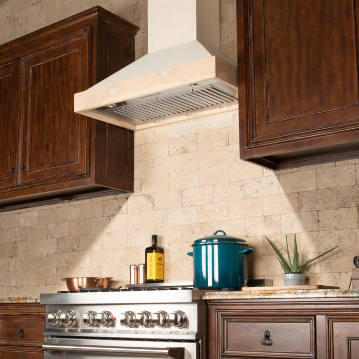 ZLINE 48" Unfinished Wooden Wall Range Hood, KBUF-48