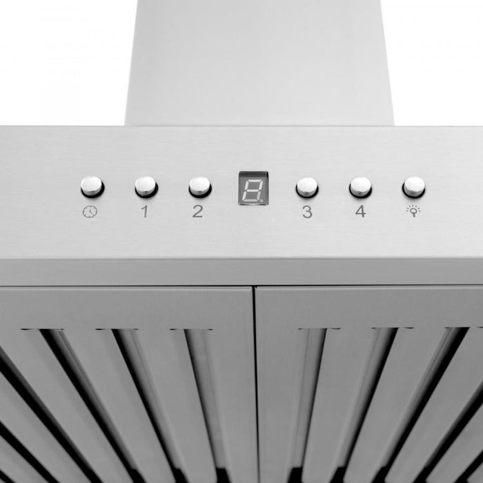 ZLINE 48" Wall Range Hood, Built-in CrownSound® Bluetooth Speakers, KL3CRN-BT-48