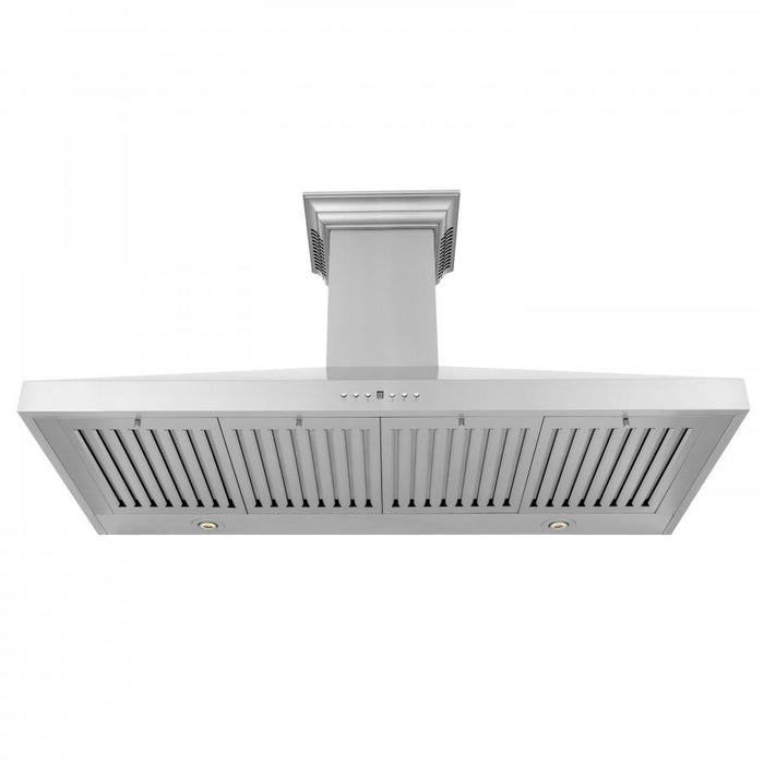 ZLINE 48" Wall Range Hood, Built-in CrownSound® Bluetooth Speakers, KL3CRN-BT-48