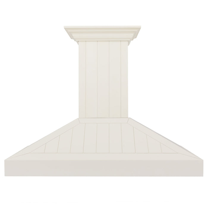 ZLINE 48" Wooden Wall Mount Range Hood in Cottage White, KPTT-48